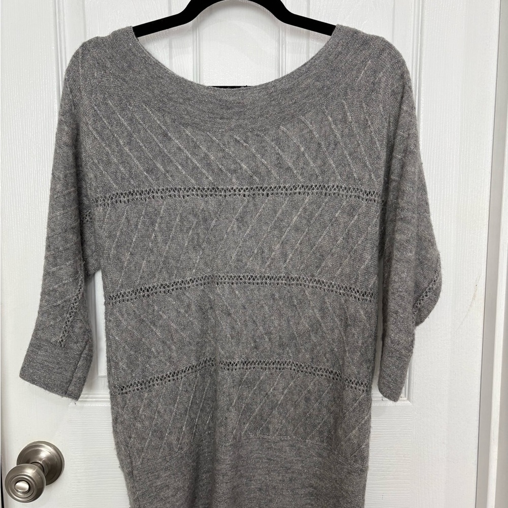 White House Black Market Gray Sweater
